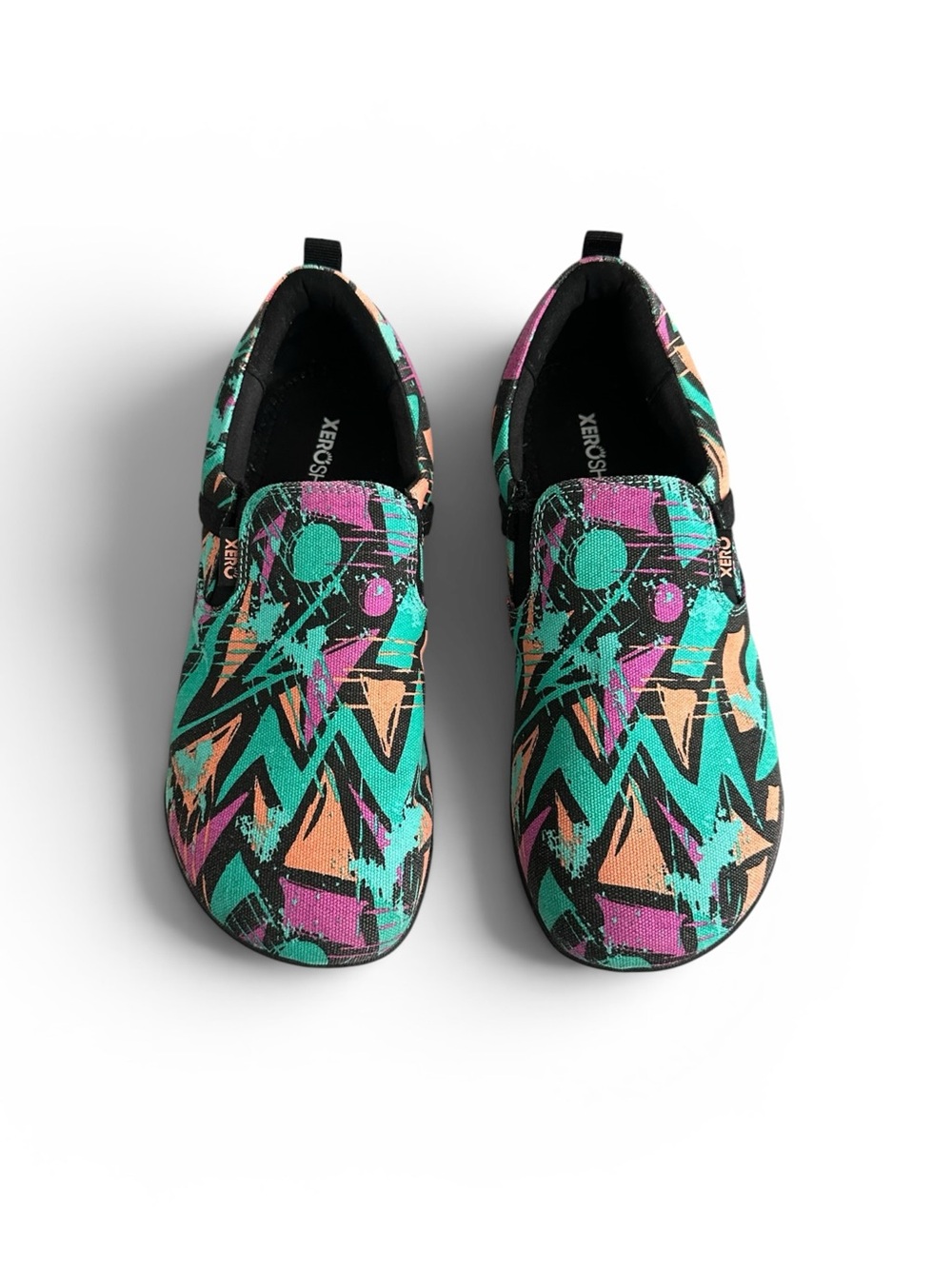XERO Shoes Women’s Aptos Graphic Hemp Canvas Barefoot Slip-on Shoe Size 11